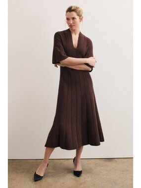 The Fold Noli Cotton Knit Dress NWT  UK14 US10